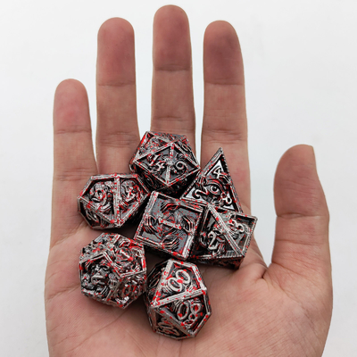 โลหะหรู โลหะหลายขั้ว 8 สีที่ทํางาน TRPG Dungeons และมังกร