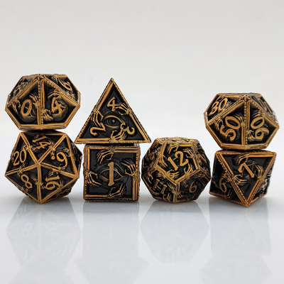 โลหะหรู โลหะหลายขั้ว 8 สีที่ทํางาน TRPG Dungeons และมังกร