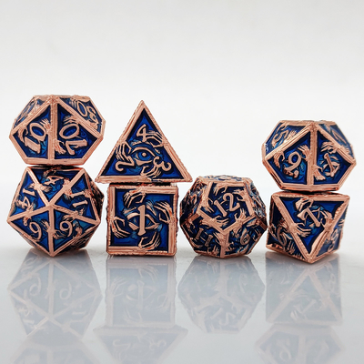 โลหะหรู โลหะหลายขั้ว 8 สีที่ทํางาน TRPG Dungeons และมังกร
