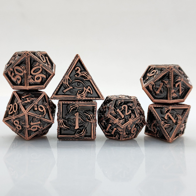 โลหะหรู โลหะหลายขั้ว 8 สีที่ทํางาน TRPG Dungeons และมังกร