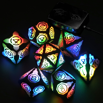 พลาสติก LED ไดส์สว่าง ฟุตบอลเกมโต๊ะชาร์จใหม่