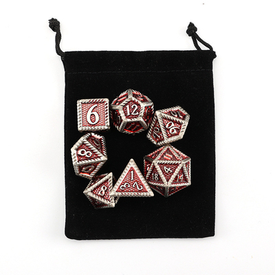 DND ลูกเต๋าโลหะ, มังกรและ Dungeon ลูกเต๋า RPG Polyhedral, 7 เกมโต๊ะลูกเต๋าระดับมังกร