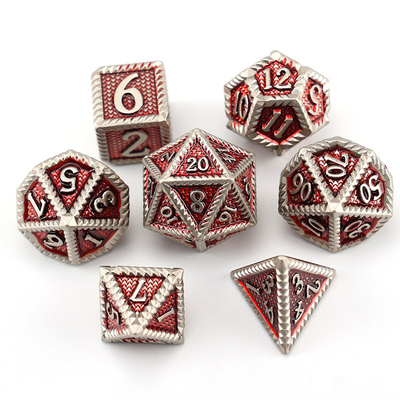 DND ลูกเต๋าโลหะ, มังกรและ Dungeon ลูกเต๋า RPG Polyhedral, 7 เกมโต๊ะลูกเต๋าระดับมังกร