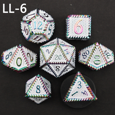 DND ลูกเต๋าโลหะ, มังกรและ Dungeon ลูกเต๋า RPG Polyhedral, 7 เกมโต๊ะลูกเต๋าระดับมังกร