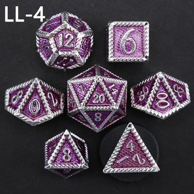 DND ลูกเต๋าโลหะ, มังกรและ Dungeon ลูกเต๋า RPG Polyhedral, 7 เกมโต๊ะลูกเต๋าระดับมังกร
