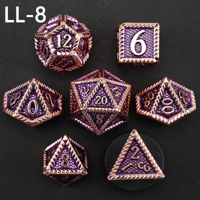 DND ลูกเต๋าโลหะ, มังกรและ Dungeon ลูกเต๋า RPG Polyhedral, 7 เกมโต๊ะลูกเต๋าระดับมังกร
