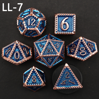 DND ลูกเต๋าโลหะ, มังกรและ Dungeon ลูกเต๋า RPG Polyhedral, 7 เกมโต๊ะลูกเต๋าระดับมังกร