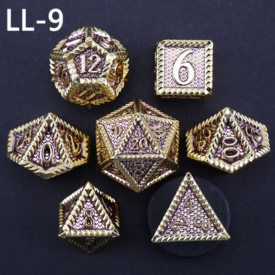 DND ลูกเต๋าโลหะ, มังกรและ Dungeon ลูกเต๋า RPG Polyhedral, 7 เกมโต๊ะลูกเต๋าระดับมังกร