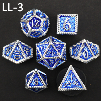 DND ลูกเต๋าโลหะ, มังกรและ Dungeon ลูกเต๋า RPG Polyhedral, 7 เกมโต๊ะลูกเต๋าระดับมังกร