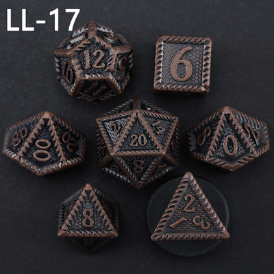 DND ลูกเต๋าโลหะ, มังกรและ Dungeon ลูกเต๋า RPG Polyhedral, 7 เกมโต๊ะลูกเต๋าระดับมังกร
