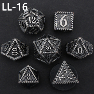 DND ลูกเต๋าโลหะ, มังกรและ Dungeon ลูกเต๋า RPG Polyhedral, 7 เกมโต๊ะลูกเต๋าระดับมังกร