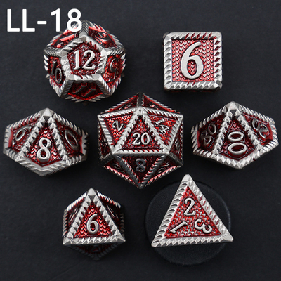 DND ลูกเต๋าโลหะ, มังกรและ Dungeon ลูกเต๋า RPG Polyhedral, 7 เกมโต๊ะลูกเต๋าระดับมังกร