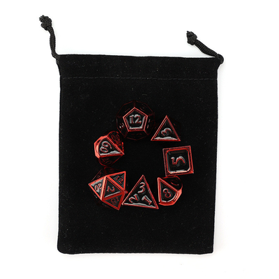 เกม D20 ดวงเหล็กแข็งแบบกําหนดเอง D &amp; D โพลีเอเดรอน DND ดวง RPG