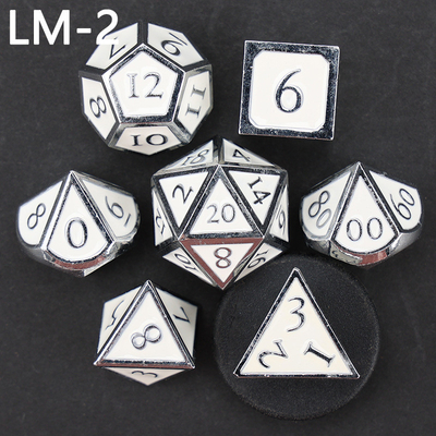 เกม D20 ดวงเหล็กแข็งแบบกําหนดเอง D &amp; D โพลีเอเดรอน DND ดวง RPG
