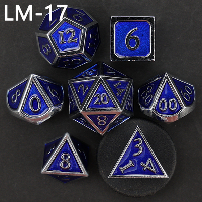 เกม D20 ดวงเหล็กแข็งแบบกําหนดเอง D &amp; D โพลีเอเดรอน DND ดวง RPG