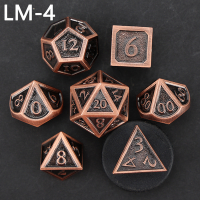 เกม D20 ดวงเหล็กแข็งแบบกําหนดเอง D &amp; D โพลีเอเดรอน DND ดวง RPG