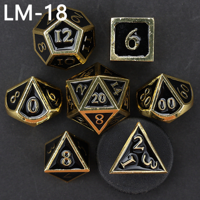 เกม D20 ดวงเหล็กแข็งแบบกําหนดเอง D &amp; D โพลีเอเดรอน DND ดวง RPG