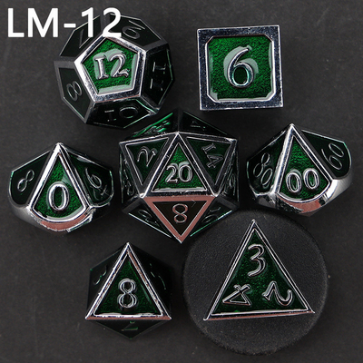 เกม D20 ดวงเหล็กแข็งแบบกําหนดเอง D &amp; D โพลีเอเดรอน DND ดวง RPG