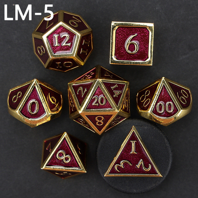 เกม D20 ดวงเหล็กแข็งแบบกําหนดเอง D &amp; D โพลีเอเดรอน DND ดวง RPG