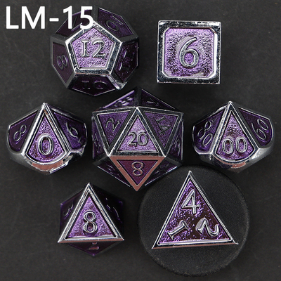 เกม D20 ดวงเหล็กแข็งแบบกําหนดเอง D &amp; D โพลีเอเดรอน DND ดวง RPG