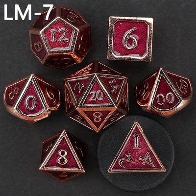 เกม D20 ดวงเหล็กแข็งแบบกําหนดเอง D &amp; D โพลีเอเดรอน DND ดวง RPG