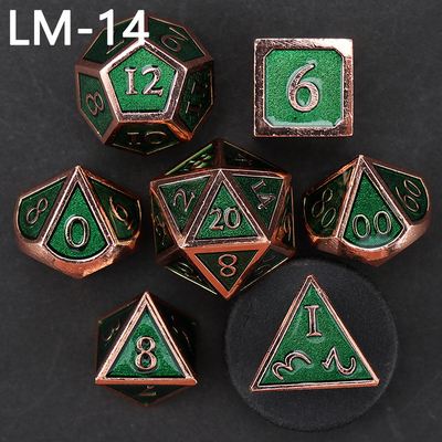 เกม D20 ดวงเหล็กแข็งแบบกําหนดเอง D &amp; D โพลีเอเดรอน DND ดวง RPG