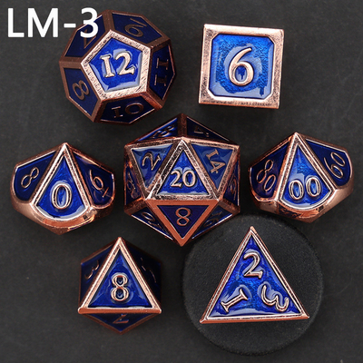 เกม D20 ดวงเหล็กแข็งแบบกําหนดเอง D &amp; D โพลีเอเดรอน DND ดวง RPG