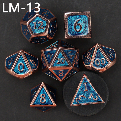 เกม D20 ดวงเหล็กแข็งแบบกําหนดเอง D &amp; D โพลีเอเดรอน DND ดวง RPG