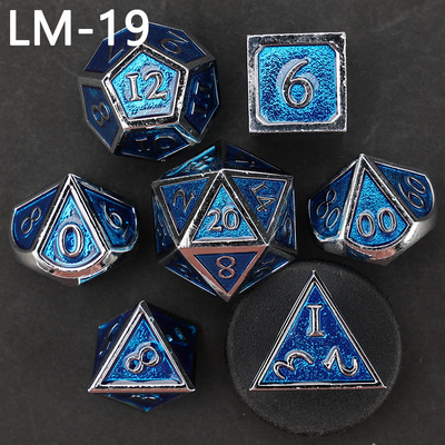 เกม D20 ดวงเหล็กแข็งแบบกําหนดเอง D &amp; D โพลีเอเดรอน DND ดวง RPG