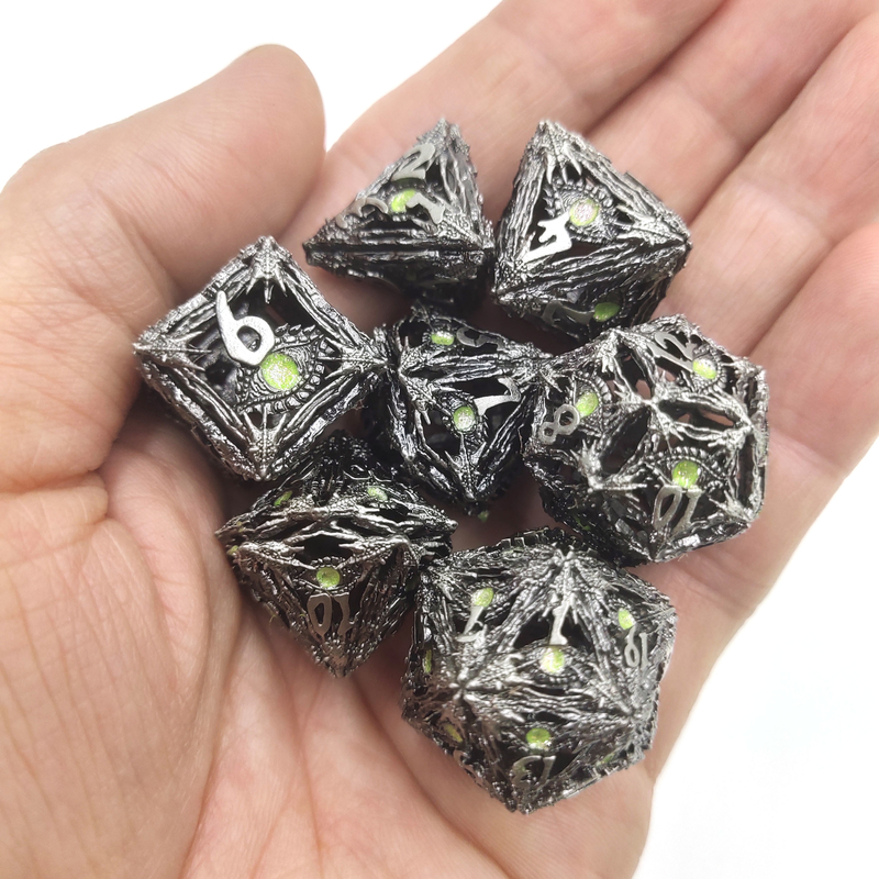 Polyhedral Dice Edge เรซิ่น อัญมณี โปร่งแสง แกะสลักด้วยมือ ทนทาน สำหรับโลกอำมหิต