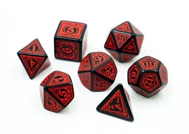 รุ่นเกม RPG ที่แฟชั่นดี สูตรลูกเต๋า 20 มิลลิเมตร ดํา