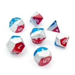 เซ็ตลูกเต๋าโลหะเบาเบาเบา สีสันหลากหลาย DND เกมส์ลูกเต๋า