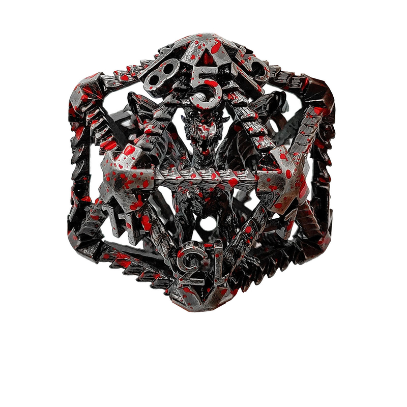 20 ด้าน โลหะเหลี่ยมลูกเต๋า D20 DND ขนาดใหญ่ RPG Polyhedral Dungeons และมังกร