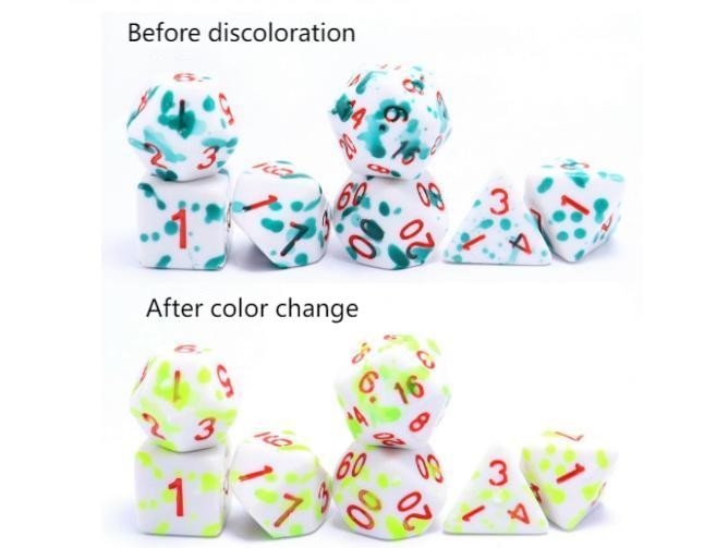 อุณหภูมิสูง การเปลี่ยนแปลงสี กราฟฟิตี้ สีผี สีธาตุ เกมพนันลูกเต๋า