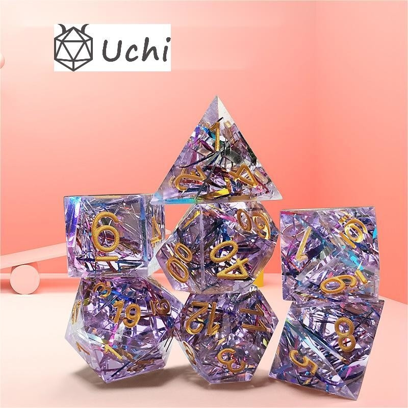 สายสีม่วง สีเรซิน บอร์ดไดส์ เซ็ตมังกรและ Dungeon