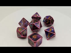 Polyhedron Black Metal DND ลูกเต๋า ทนทาน ปลอดสารพิษ อุณหภูมิสูง