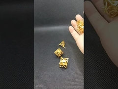 Geely ดอกไม้โลหะเปลือกลูกเต๋าชุด RPG มังกรและ dungeon DND