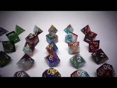 เซตลูกเต๋าดิจิตอลสีเขียว มีหลายด้าน เกมแท็บเล็ตลูกเต๋า#rpg#dnd#coc