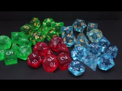 ชุดลูกเต๋าสีหลายสี#rpg#dnd#coc